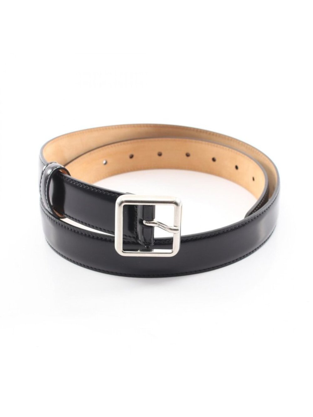 Balenciaga Belt Silver Leather